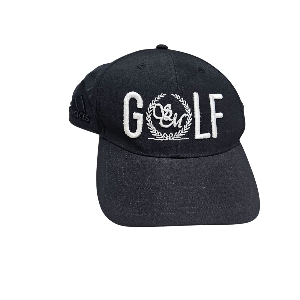 Adidas Black Golf Cap One Size Fits Most Adjustable Sports Hat Polyester‎